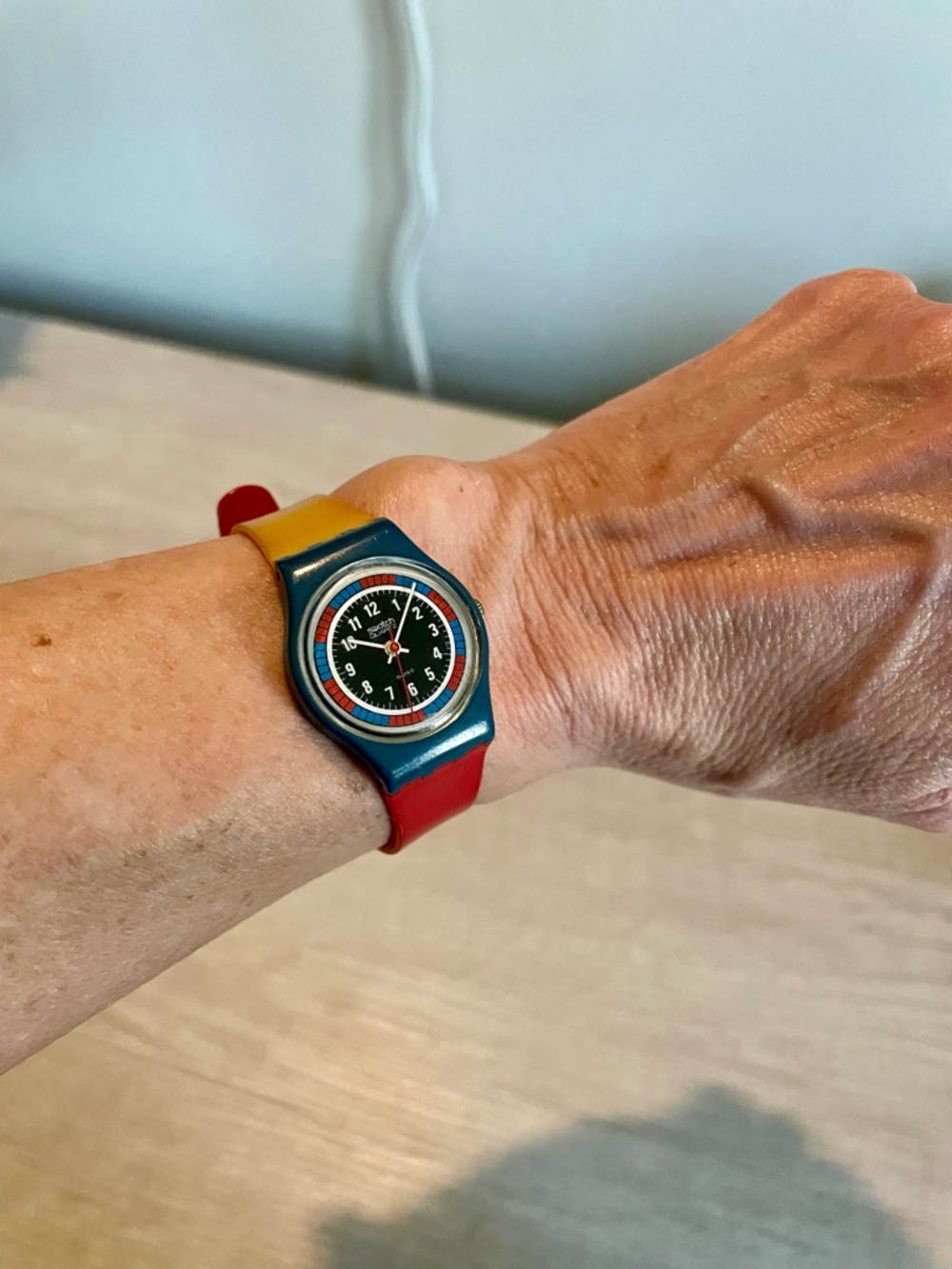 Vintage Swatch Tri-Color Racer LS102 Watch - Picture 7 of 7